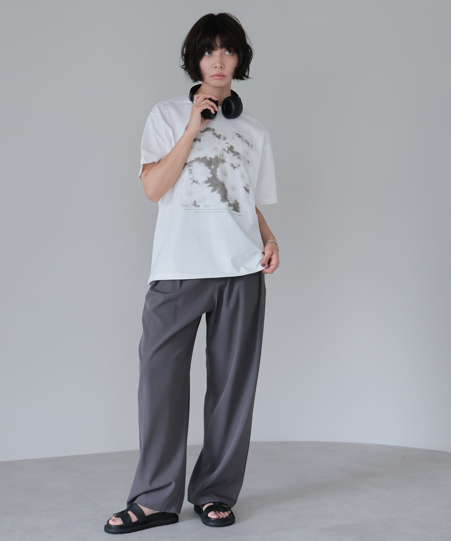 Flower Photo T-shirt／フラワーフォトTシャツ