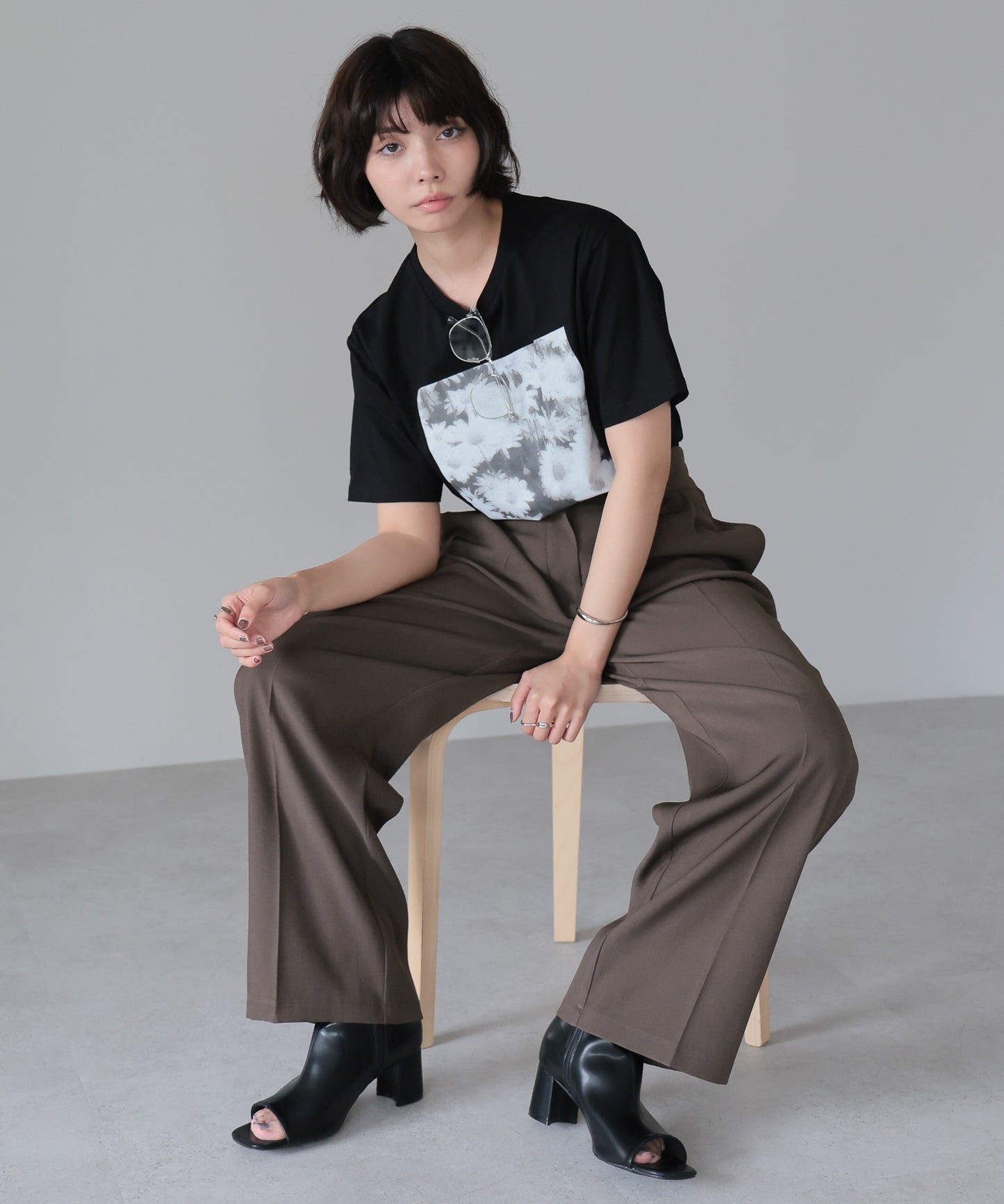 Flower Photo T-shirt／フラワーフォトTシャツ