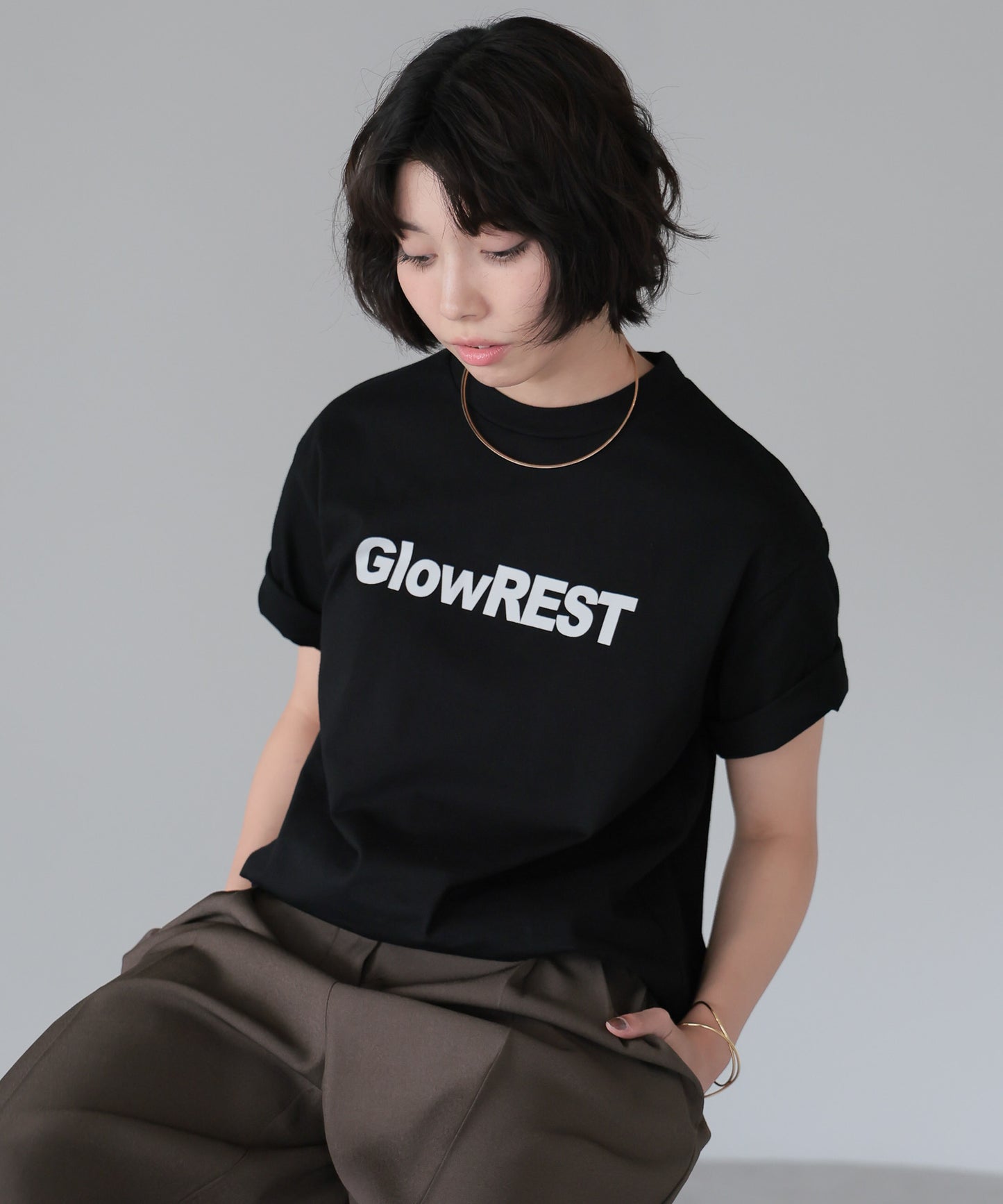 GlowREST Logo T-shirt/GlowRESTロゴTシャツ