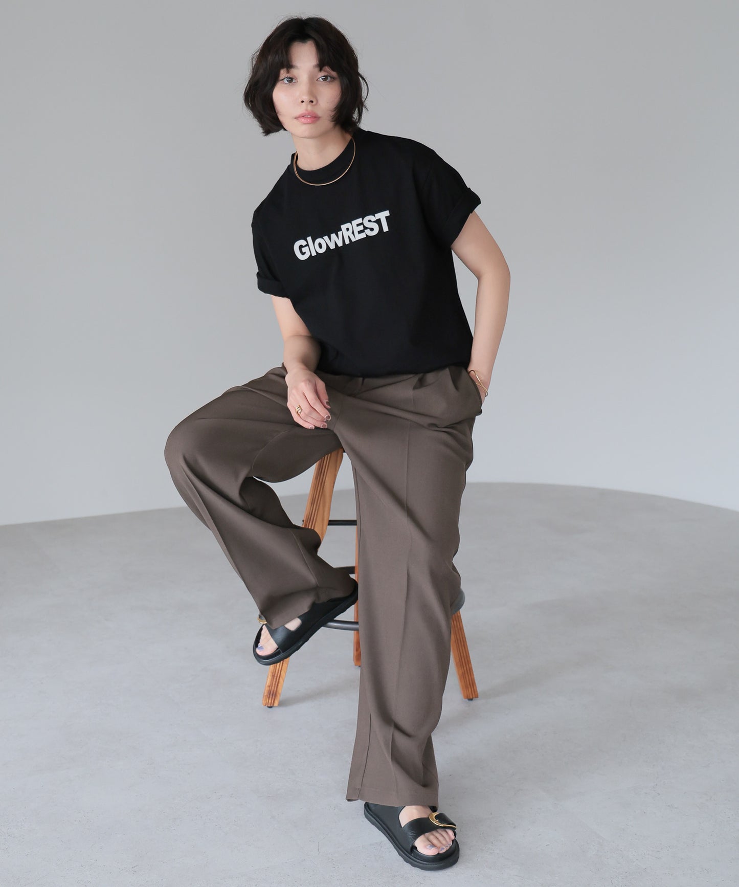 GlowREST Logo T-shirt/GlowRESTロゴTシャツ