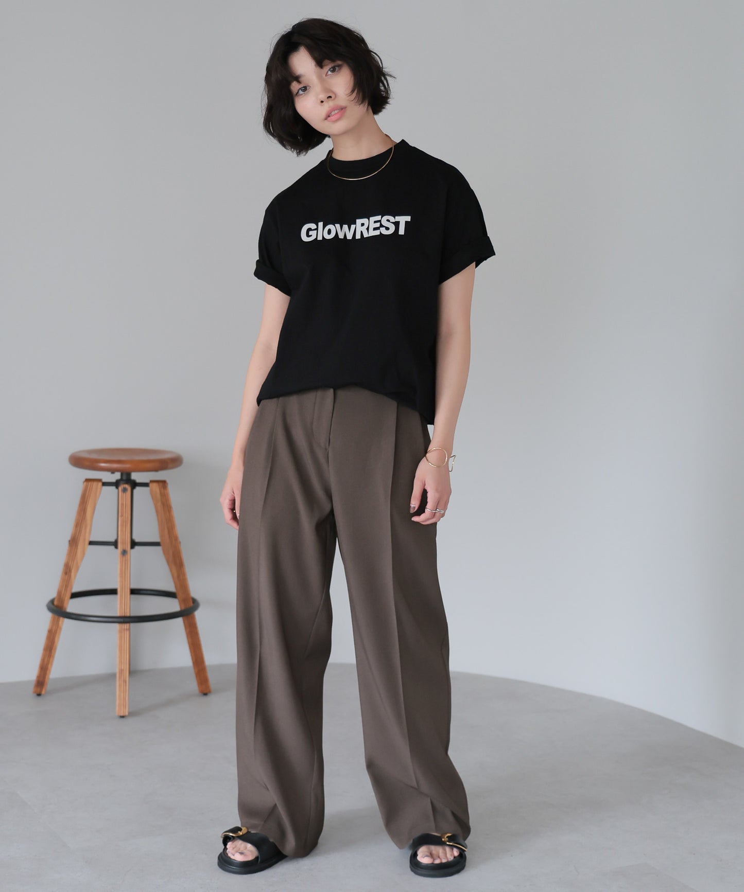 GlowREST Logo T-shirt/GlowRESTロゴTシャツ