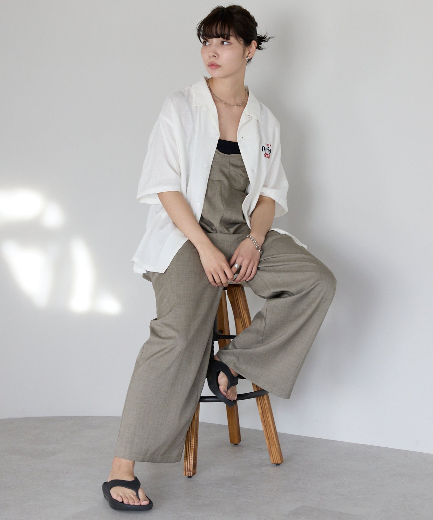 Orion Beer Embroidered Shirt　オリオンビール刺繍半袖開襟シャツ