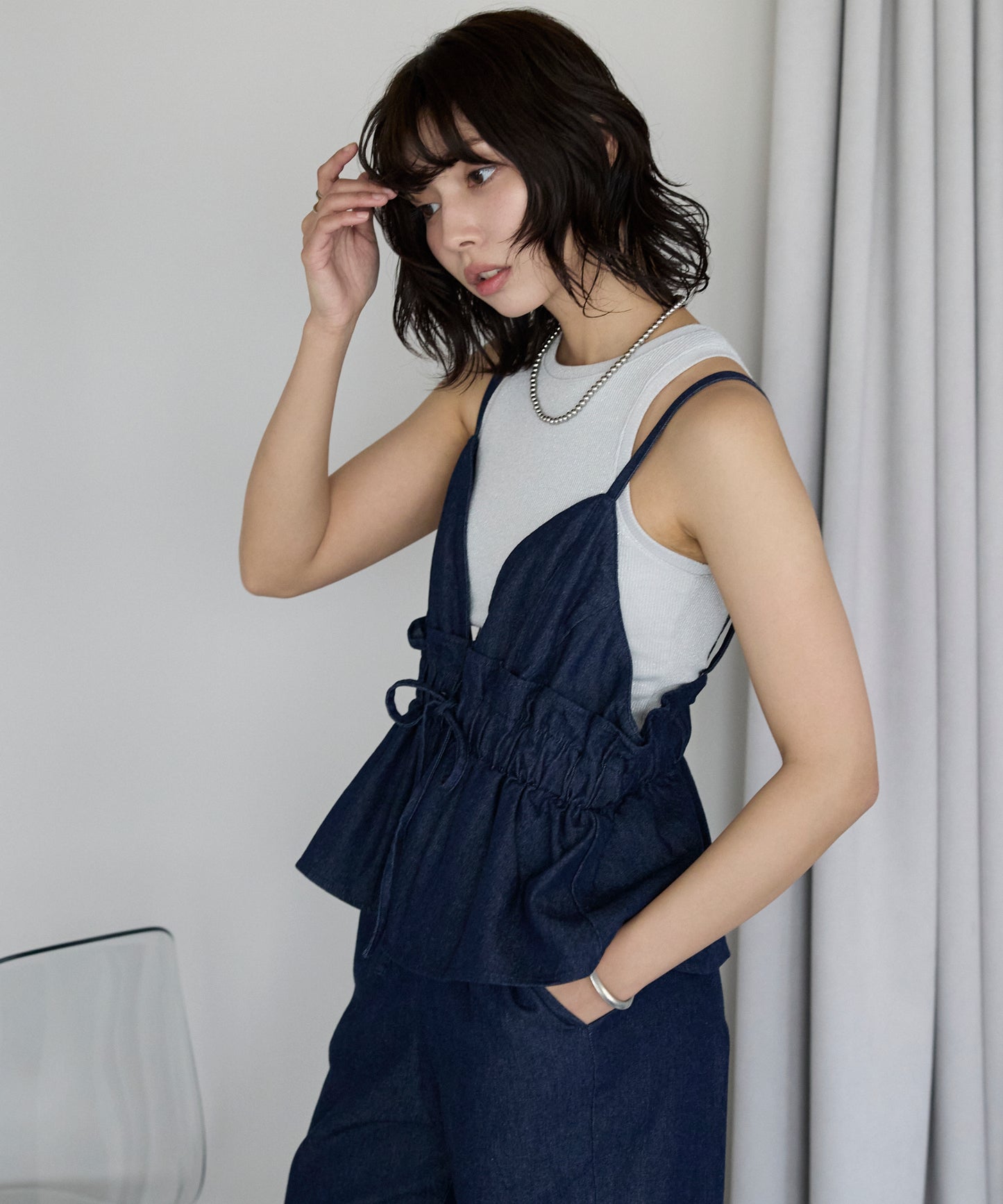 Peplum Jumpsuit　ペプラムコンビネゾン