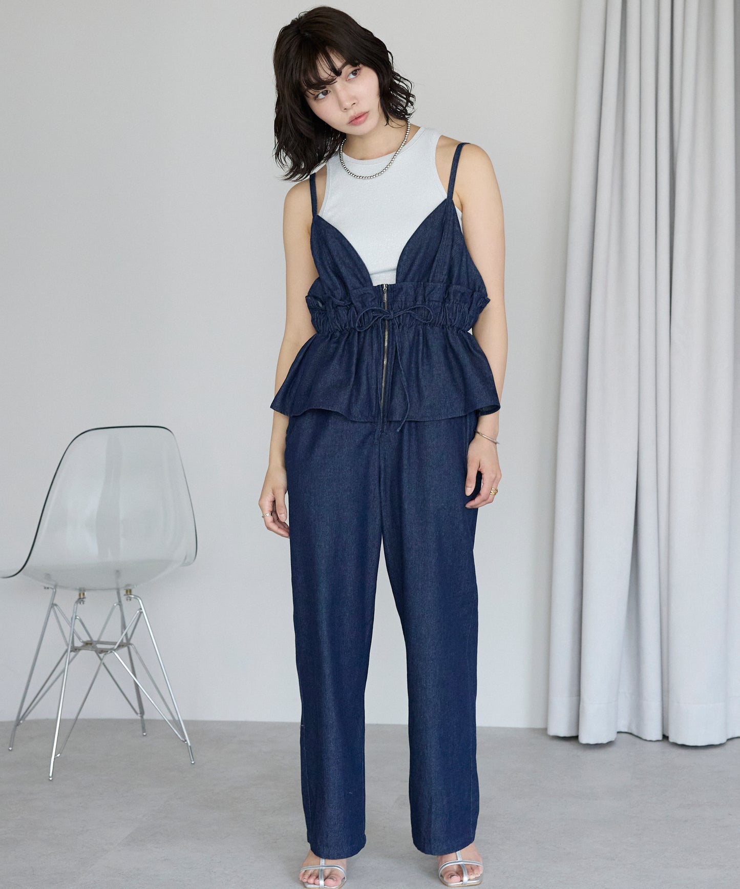 Peplum Jumpsuit　ペプラムコンビネゾン