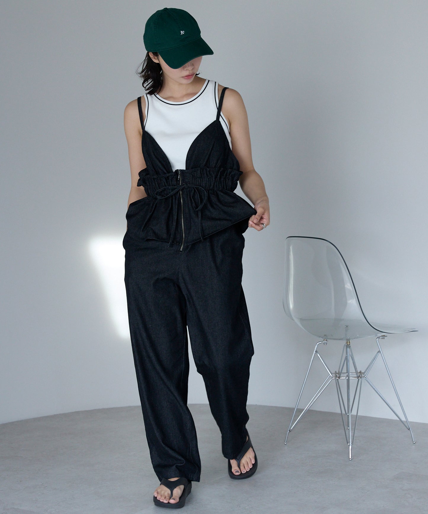 Peplum Jumpsuit　ペプラムコンビネゾン